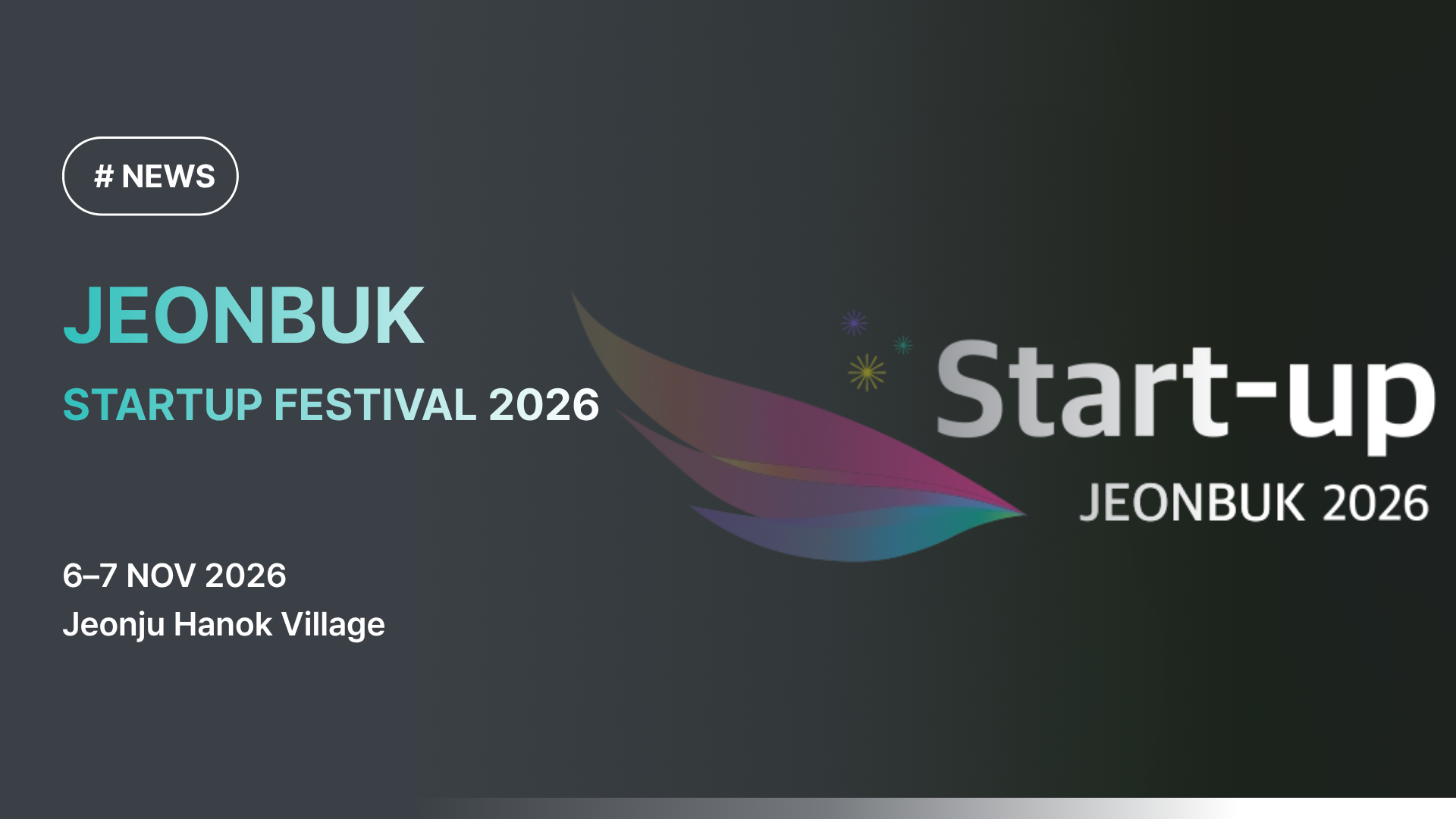 Jeonbuk Startup Festival 2026